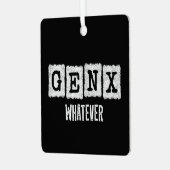 Funny Gen X Generation X Gen XER Gen X Ornament Aus Metall (Vorderseite links)
