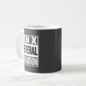 Funny Gen X The Feral Generation Retro Humor Sayin Kaffeetasse (Vorderseite Links)