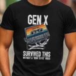 Funny Gen X überlebte Kassette T-Shirt<br><div class="desc">Wenn etwas bricht das erste, was wir jetzt tun ist nach einem "Wie zu reparieren" Video zu suchen... Vergessen wir, wie wir es früher selbst herausgefunden haben (Tipp - Bleistift). Dieser witzige Gen X Kassette-T - Shirt ist perfekt, um jüngeren Generationen zu zeigen, wie wir einst einfallsreich sein mussten, um...</div>