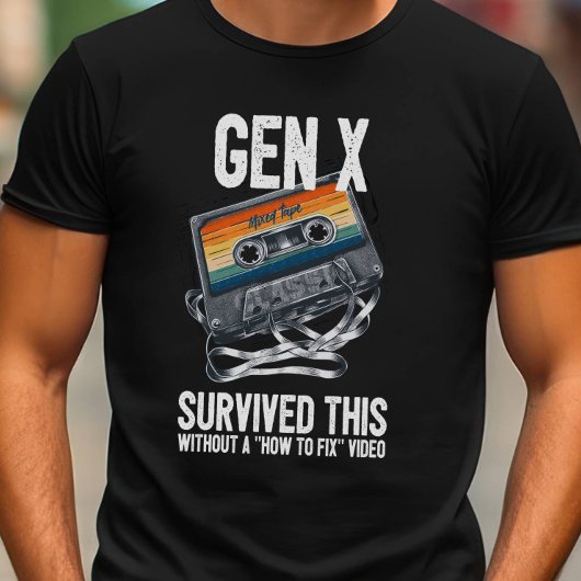 Funny Gen X überlebte Kassette T-Shirt
