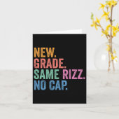 Funny Gen Z Back to School New Grade Same Rizz No Karte (Gelbe Blume)