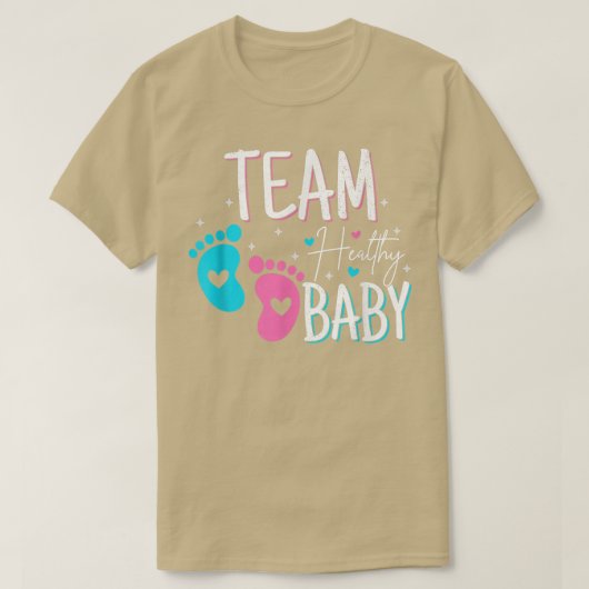 Funny Gender Enthüllung über das Party eines gesun T-Shirt (Design vorne)