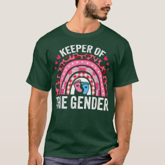 Funny Gender Reveal Keeper der Gender Leopard T-Shirt