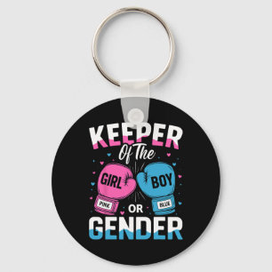 Funny Gender Reveal Party Keeper of Gender Boxing Schlüsselanhänger
