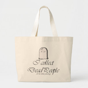 Funny Genealogie sammelt Tote Jumbo Stoffbeutel