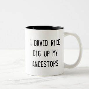 Funny Genealogie Vorläufer Personalisiert Zweifarbige Tasse