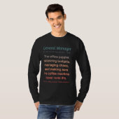 Funny General Manager T-Shirt (Vorne ganz)