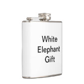 Funny Generic White Elephant Geschenk Flachmann (Rechts)