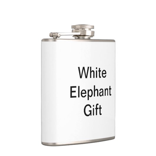 Funny Generic White Elephant Geschenk Flachmann (Rechts)