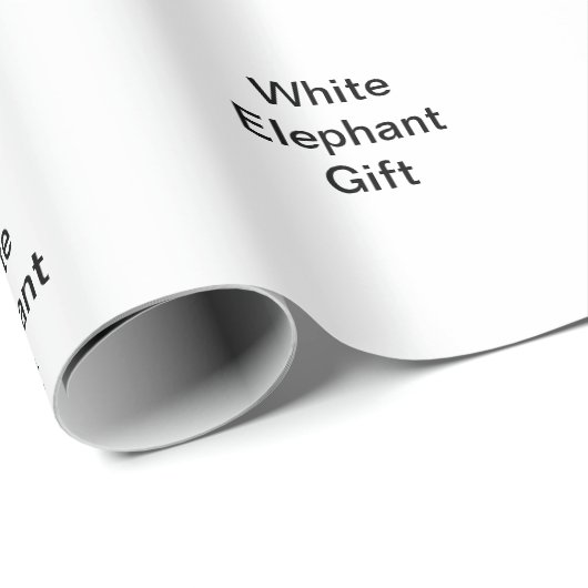 Funny Generic White Elephant Gift Geschenkpapier (Rolleneckpunkt)