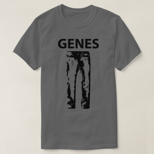 Funny Genes Jeans Silhouette T-Shirt (Design vorne)