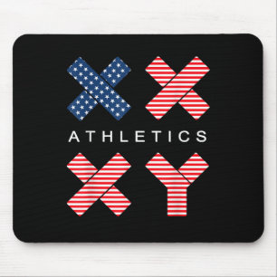 Funny Genetic American Flag Xx Xy Athletics Mousepad