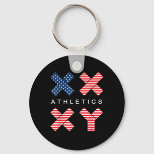 Funny Genetic American Flag Xx Xy Athletics Schlüsselanhänger