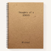 Funny Genius Personalisiert Office Notebook Notizblock (Vorderseite)
