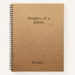 Funny Genius Personalisiert Office Notebook Notizblock
