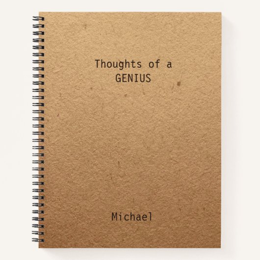 Funny Genius Personalisiert Office Notebook Notizblock (Vorderseite)