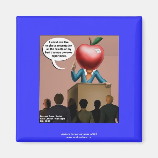 Funny Genome Experiment Quality Novelty Magnet (Vorne)
