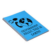 Funny Geography Notebook Notizblock (Rechte Seite)