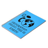 Funny Geography Notebook Notizblock (Linke Seite)