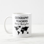 Funny Geography Teacher Geschenk Kaffee Tasse (Links)