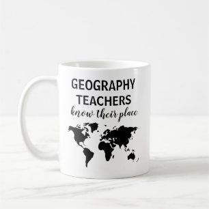 Funny Geography Teacher Geschenk Kaffee Tasse
