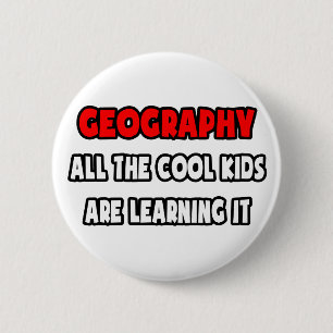 Funny Geography Teacher Shirts und Geschenke Button