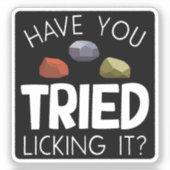 Funny Geologist Lapidary Rock Collector Rockhound Aufkleber (Vorderseite)