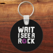 Funny Geologist Rock Hounding Geode Vintage Shirt  Schlüsselanhänger (Vorderseite)