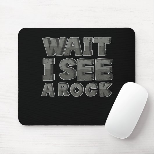 Funny Geology Geologen warten, ich sehe ein Rock-G Mousepad (Mit Mouse)