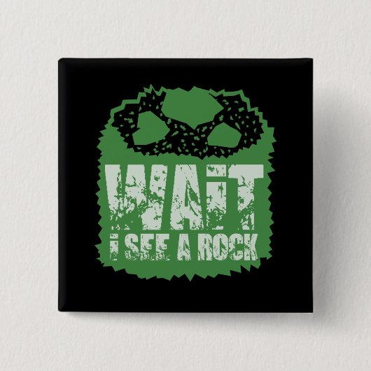 Funny Geology - Moment, ich sehe einen Stein Button (Vorderseite)