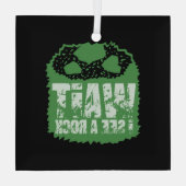 Funny Geology - Moment, ich sehe einen Stein Ornament Aus Glas (Rückseite)