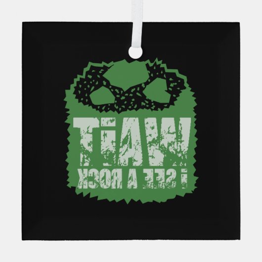 Funny Geology - Moment, ich sehe einen Stein Ornament Aus Glas (Rückseite)