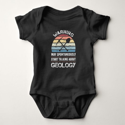 Funny Geology Sunset Geschenk für Geologe Baby Strampler (Vorderseite)
