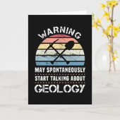 Funny Geology Sunset Gift for Geologist Karte (Gelbe Blume)