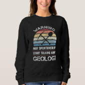 Funny Geology Sunset Gift for Geologist Sweatshirt (Vorderseite)