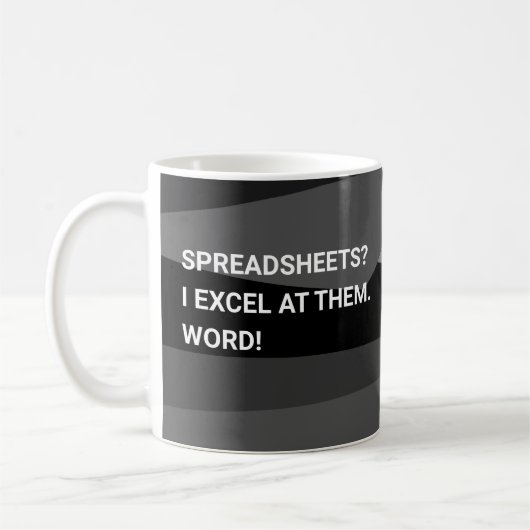Funny Geometric Spreadsheet Coffee Tasse (Links)