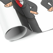 Funny George W Bush Political Caricature Geschenkpapier (Rolleneckpunkt)