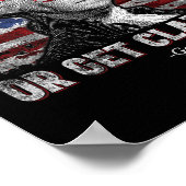 Funny George Washington 4. Juli Bleibe Strapped Poster (Ecke)