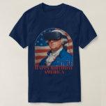 Funny George Washington VR Happy Birthday America T-Shirt<br><div class="desc">Mit diesem Funny George Washington VR Happy Birthday America 1776 T - Shirt bereiten Sie sich auf den 4. Juli! Mit George Washington in der VR-Brille feiert dieses patriotische Tee Amerikas Geburtstag mit Spaß und Stil. Ideal für Feierlichkeiten zum Unabhängigkeitstag, Grillabende oder Feuerwerk - aus bequemer Baumwolle für den ganzen...</div>