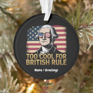 Funny George Washington zu Cool für die britische Ornament