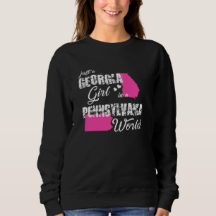 Funny Georgia Shirts nur ein Georgia Mädchen in ei