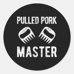 Funny gepulste Schweinemastenmeister-Bärenkanäle Runder Aufkleber