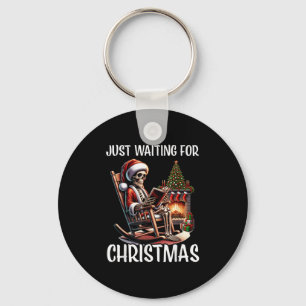 Funny gerade Gewartet Weihnachten Skeleton Hallowe Schlüsselanhänger