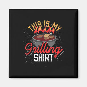 Funny geräuchert Fleisch Lover Men Gift Grillen Gr Magnet