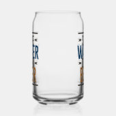 Funny gerettet Wasser trinken Bier Wort Kunst Dosenglas (Links)