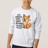 Funny German Dog Lover Gift Sweatshirt (Vorderseite)
