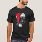 Funny German Drahthaar Pointer Santa Christmas Do T-Shirt (Vorderseite)