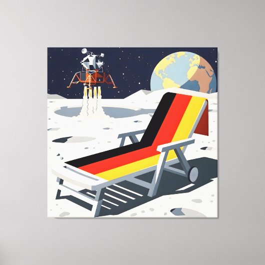 Funny German flag Leinwanddruck (Vorderseite)