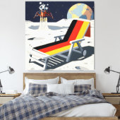 Funny German flag Leinwanddruck (Insitu (Schlafzimmer))