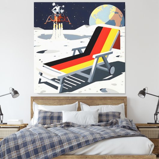 Funny German flag Leinwanddruck (Insitu (Schlafzimmer))